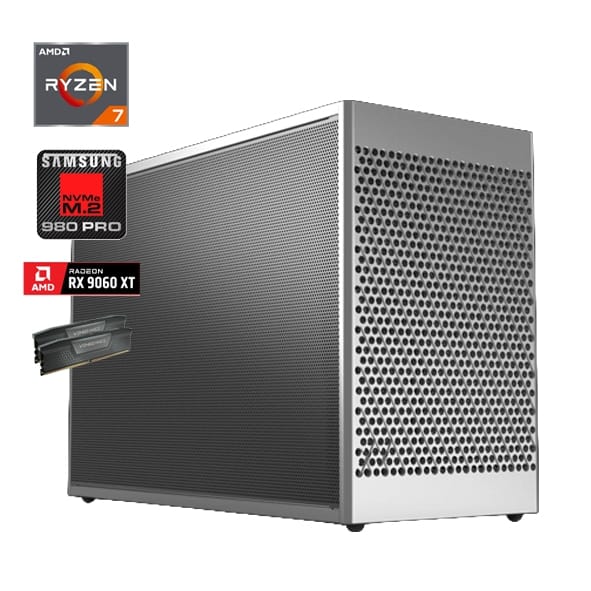 PC GAMING RYZEN 7 9700X | RAM 32GB DDR5 | SSD 2TB NVMe | RX 9060XT | Grado ECCELLENTE